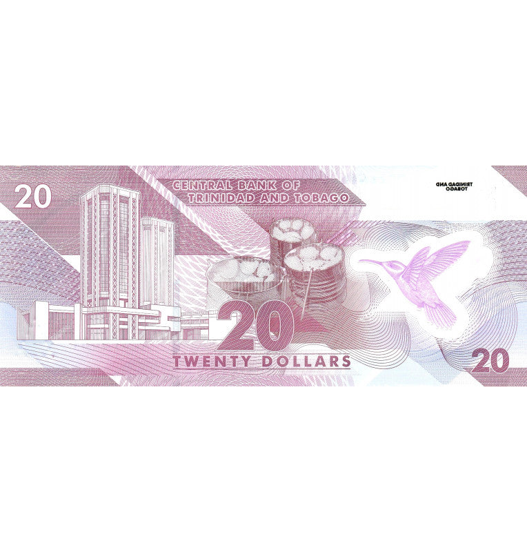 Trinidad y Tobago 20 Dólares 2020-2021 Pick Nuevo Polímero